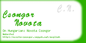 csongor novota business card